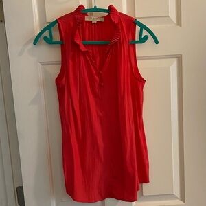 Loft ruffle sleeveless top - size S
